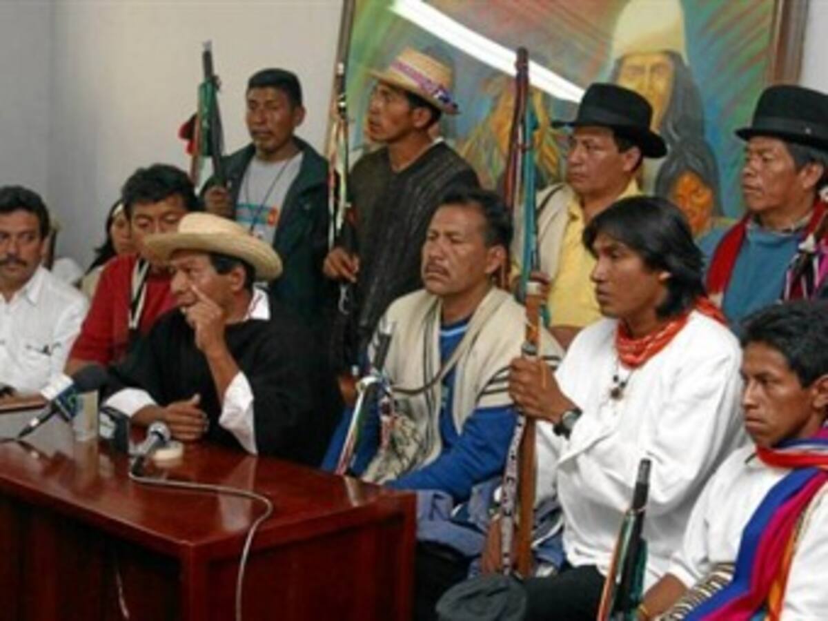 Comunidades indígenas proponen 'minga' para sacar a los actores armados del Cauca
