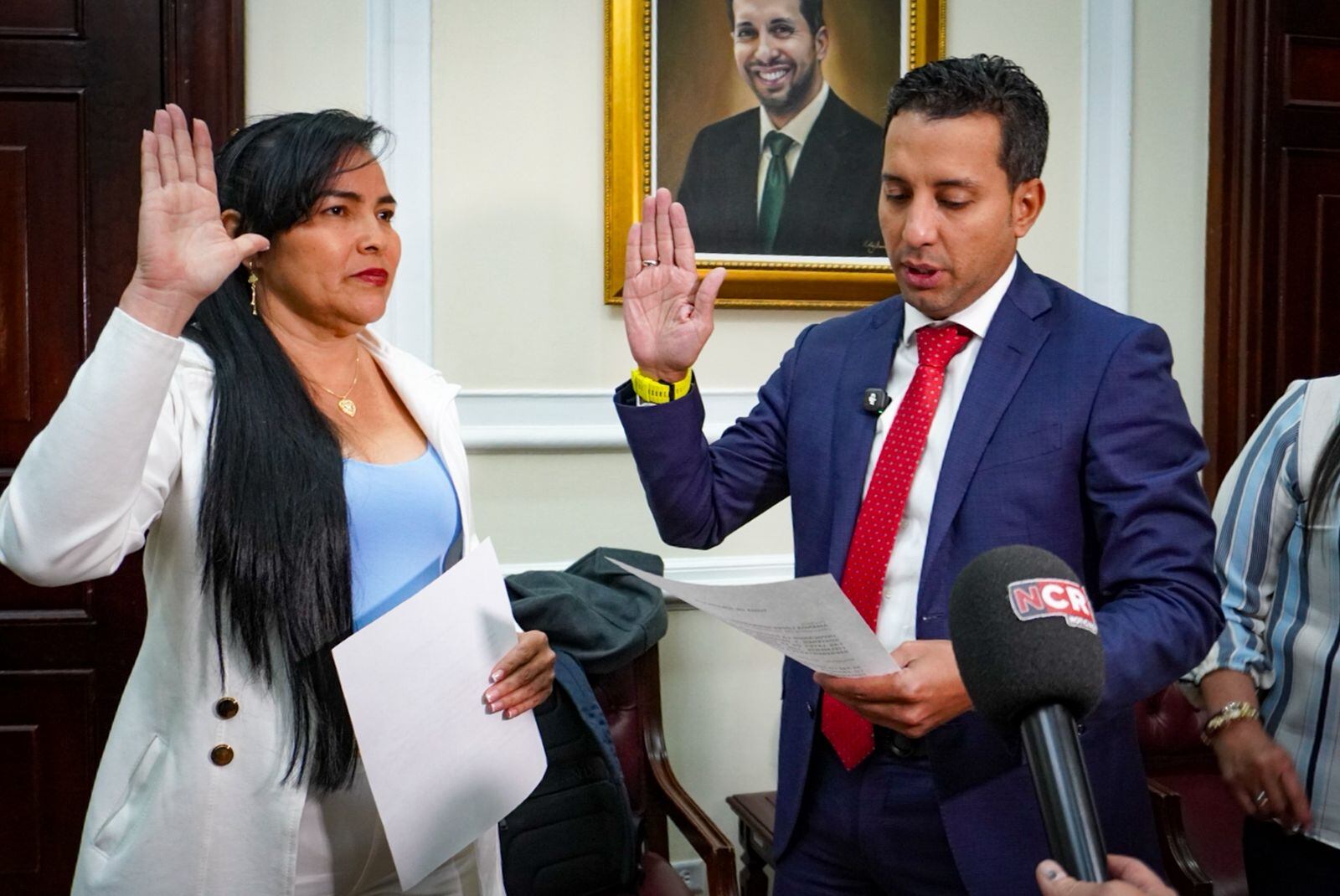 Amanda López asume la curul especial de paz Catatumbo. / Foto: Cámara de Representantes.