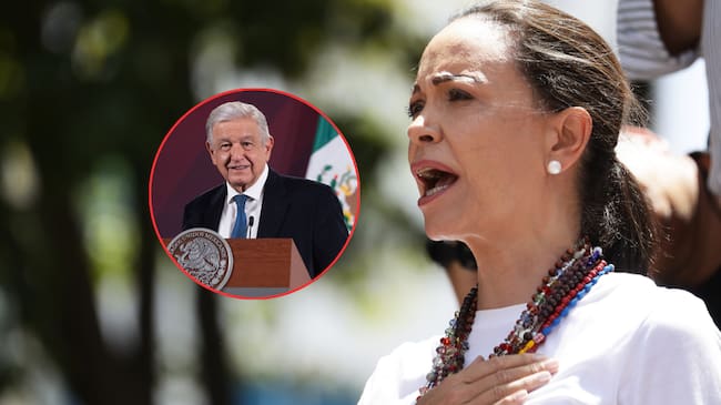 María Corina Machado advierte a AMLO una fuerte "ola migratoria" si Maduro se mantiene en el poder. ( Foto: EFE / Caracol Radio )