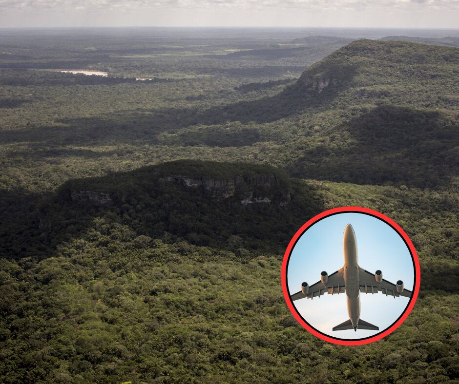 Serranía del Chiribiquete y avión (Getty Images)