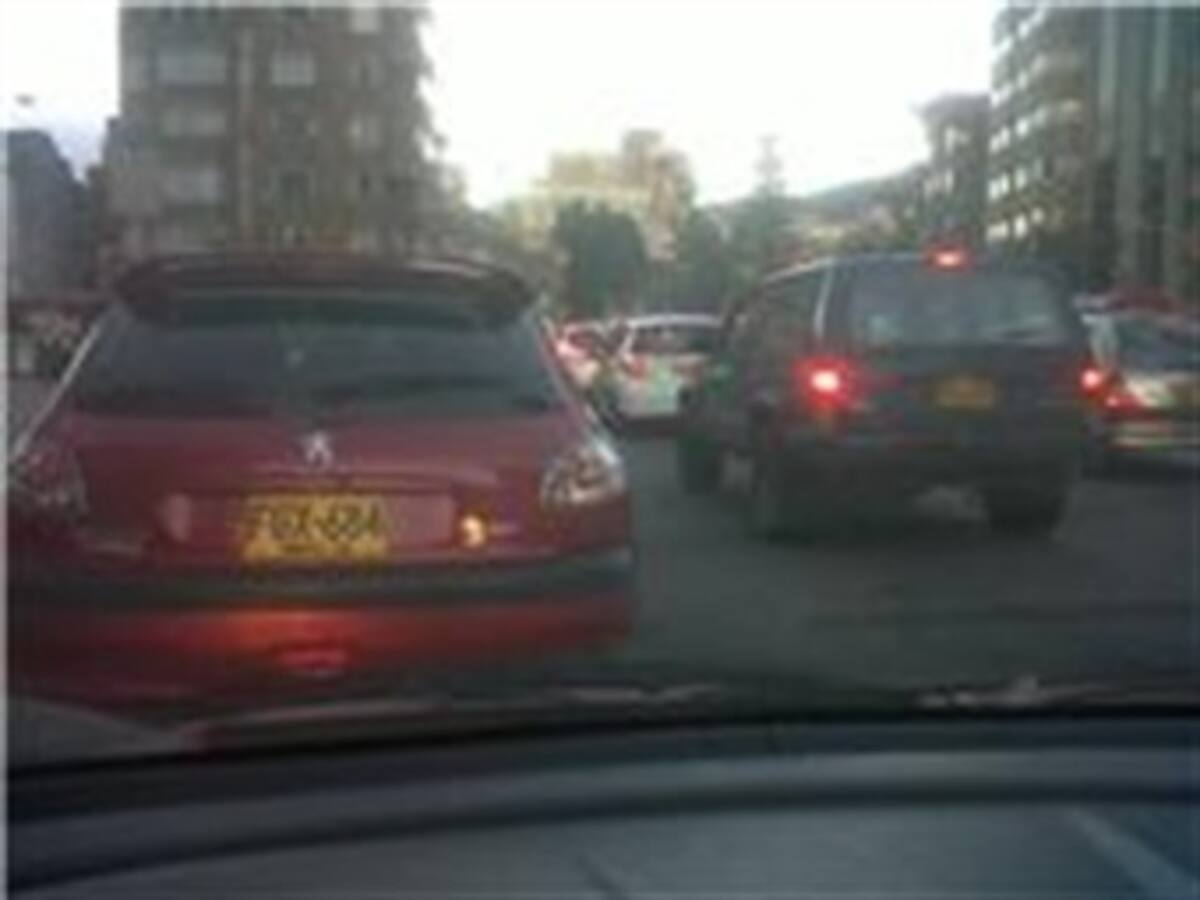 Caos vehicular en las calles de Bogotá