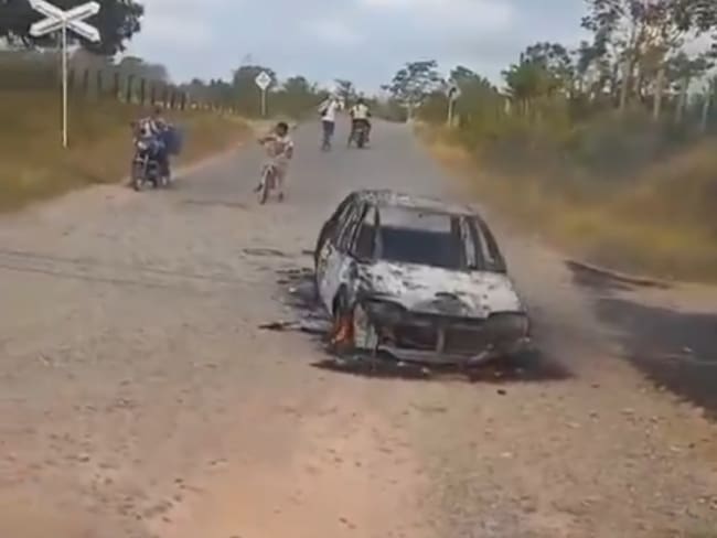 Vehículo de la expersonera de Tamalameque, Jenny Salazar