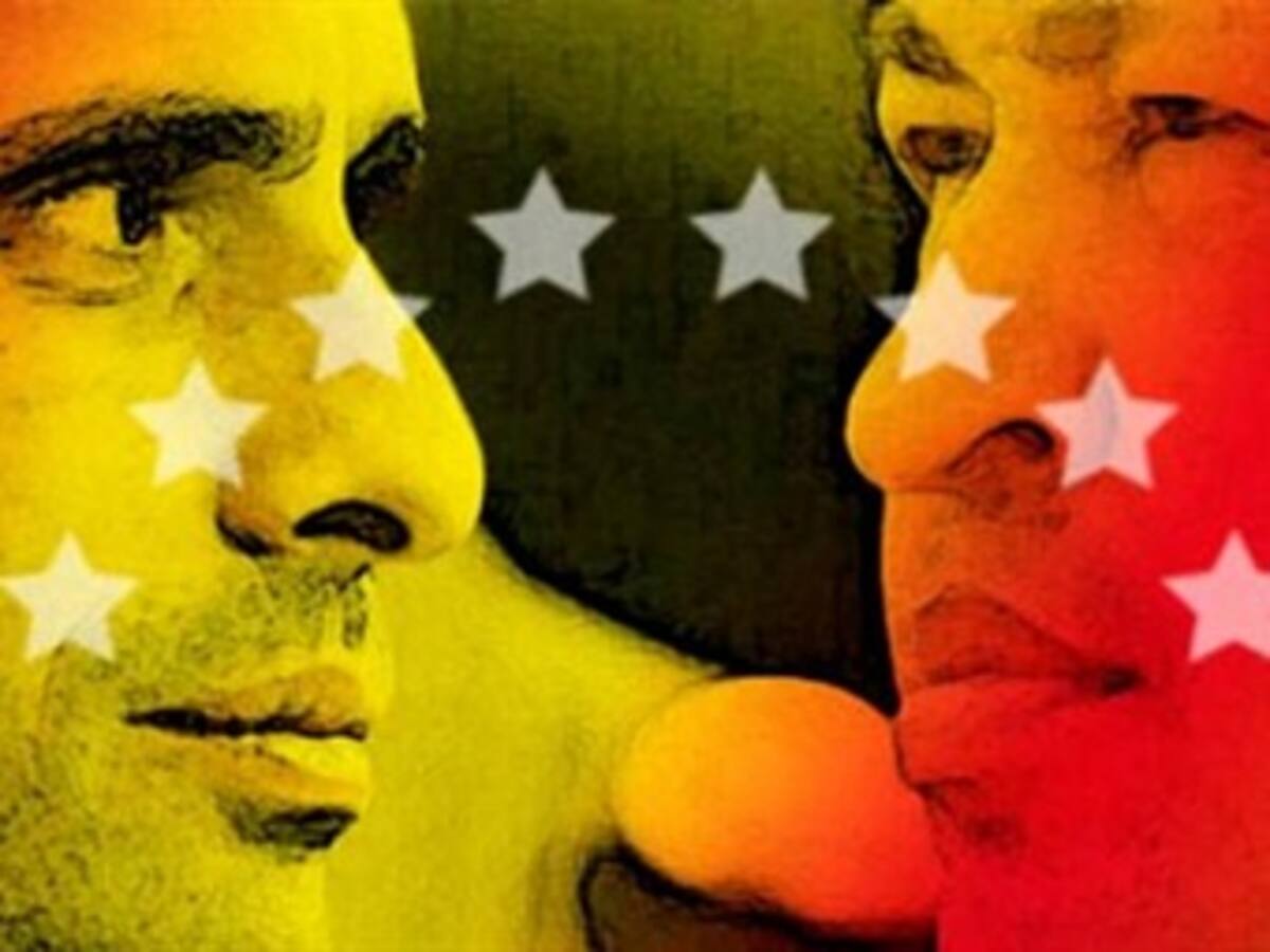 La cadena oficial de Venezuela interrumpió discurso de Capriles para darle paso a Chávez