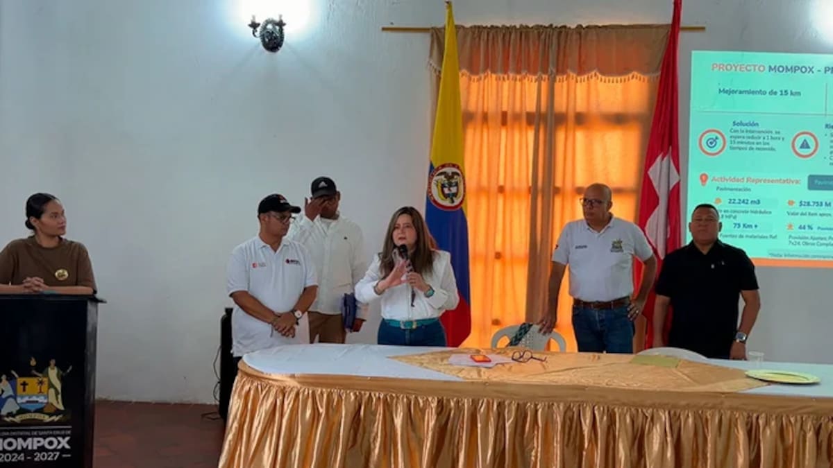 MinTransporte socializa en Mompox proyecto vial Mompox–Pinillos