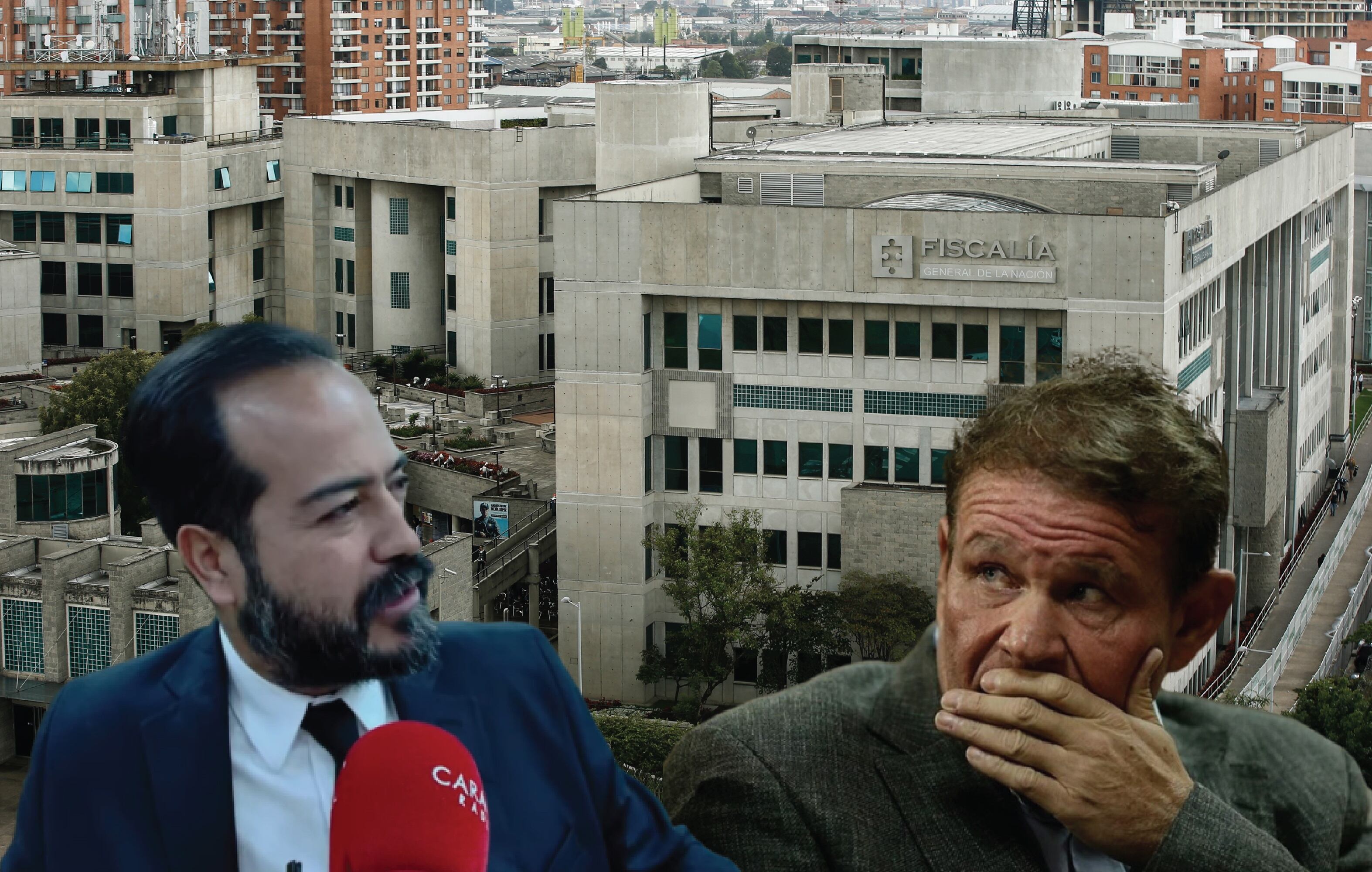 El fiscal fiscal Daniel Hernández y el exsenador Otto Nicolás Bula, testigo del caso Odebrecht