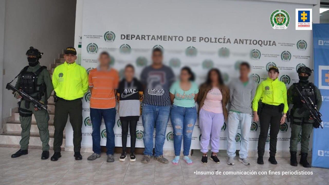 Capturados por su presunta responsabilidad en la desaparición de Maximiliano de seis años. Cortesía: Fiscalía.