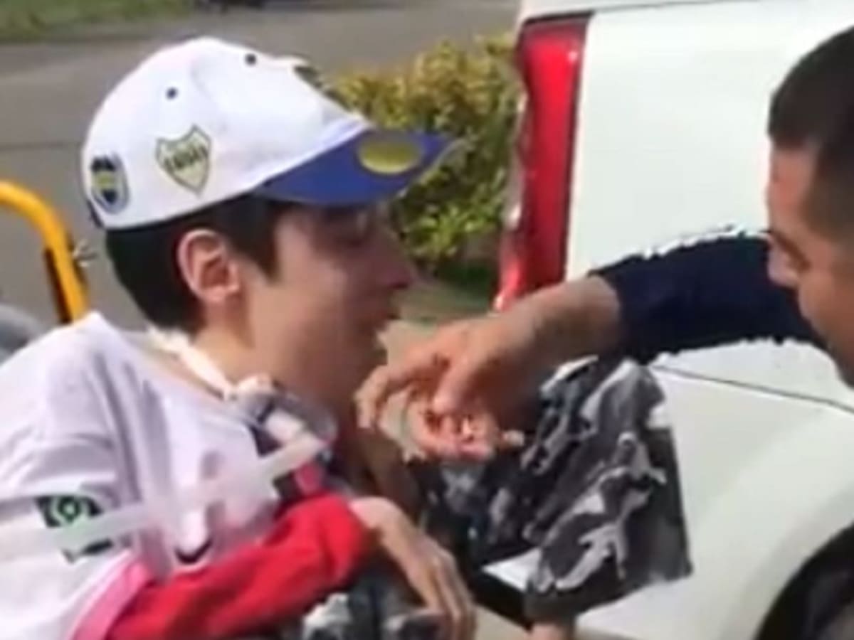 El emotivo momento que vivió Riquelme con un hincha de Boca Juniors