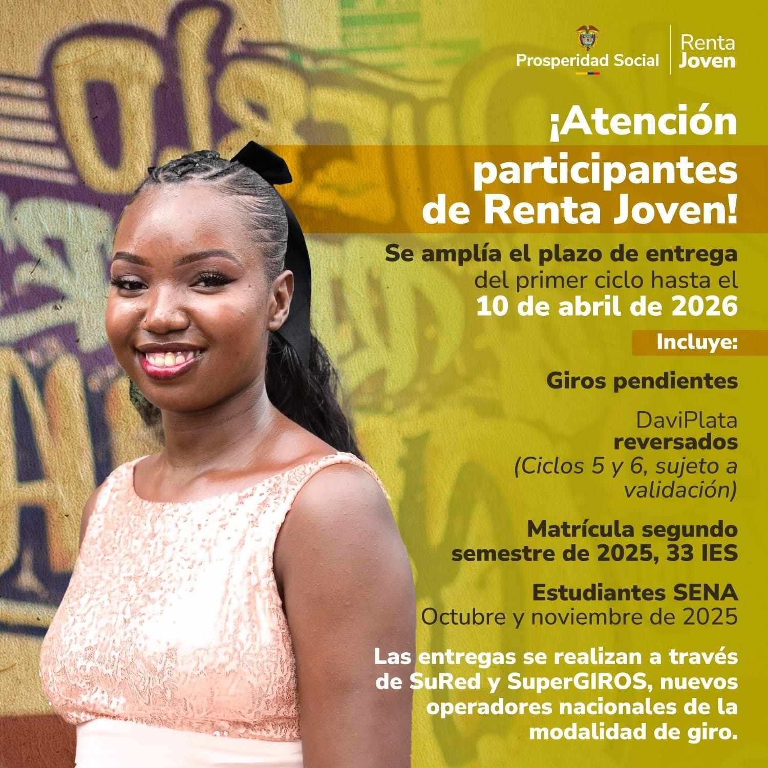 Imagen oficial del portal web de Prosperidad Social.