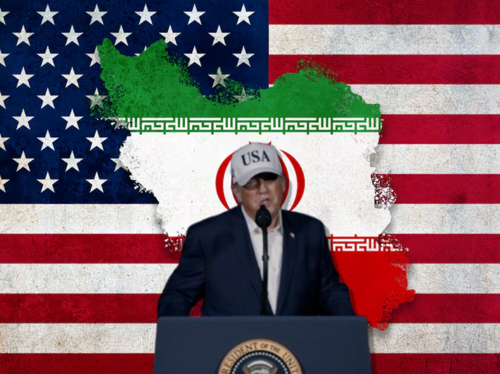 Donald Trump exhorta a los iraníes a “tomar el control de su gobierno”. Fotos: Getty Images.