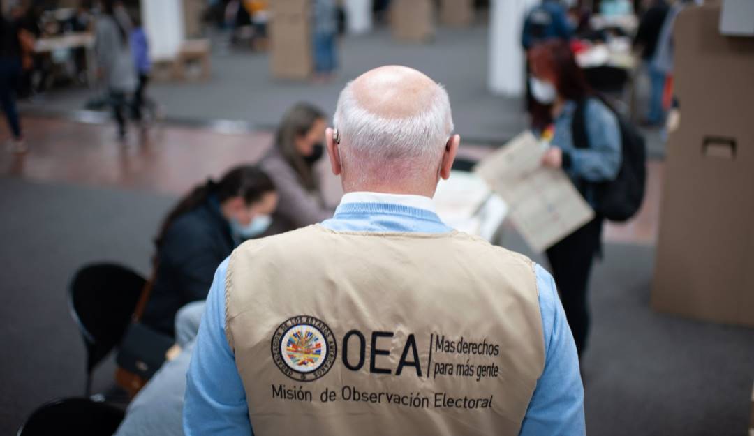 Observadores electorales de la Organización de Estados Americanos en Colombia.                Foto: Getty 