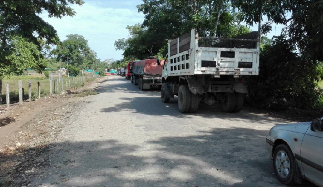 Via entre Tibú y Cúcuta
