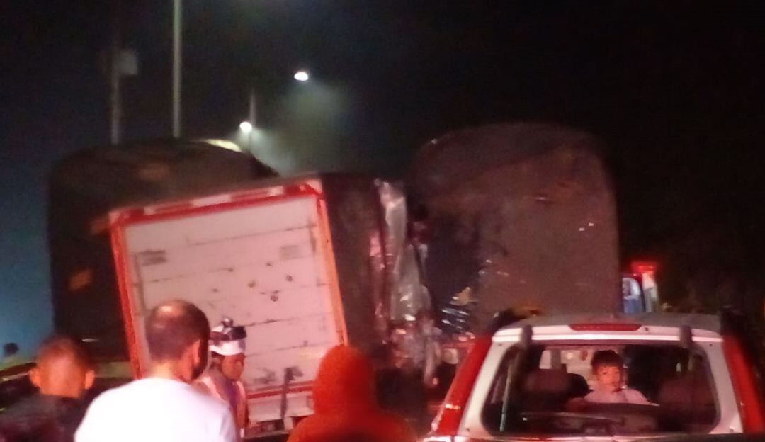 Accidente de tránsito vía a la Línea