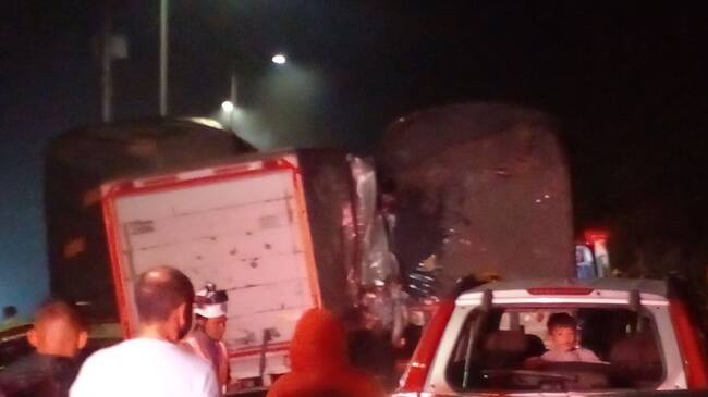 Accidente de tránsito vía a la Línea