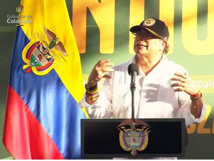 Presidente Petro en Zaragoza, Antioquia- foto presidencia