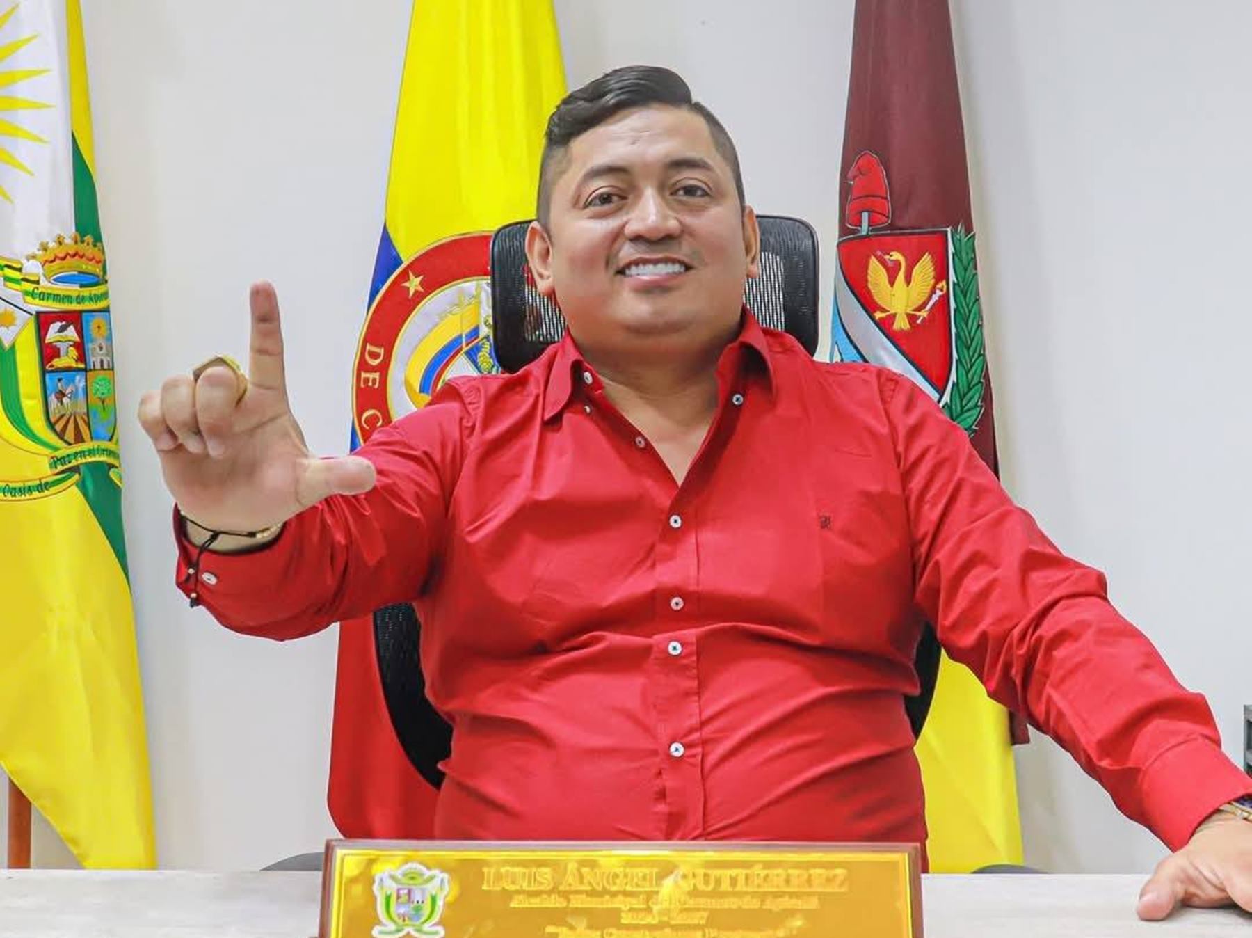 Luis Ángel Gutiérrez, alcalde de Carmen de Apicalá