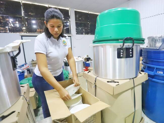 Avanza implementación de preparación del PAE ‘in situ’ en Cartagena