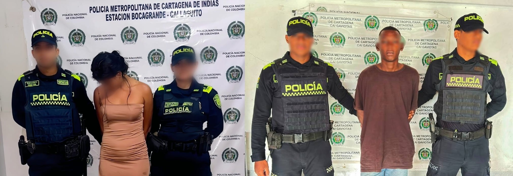 Dos hombres y una mujer eran requeridos por autoridades judiciales de Bogotá, Medellín y Cartagena