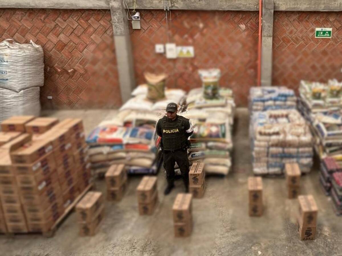 Policía incautó 10 toneladas de alimentos perecederos de contrabando