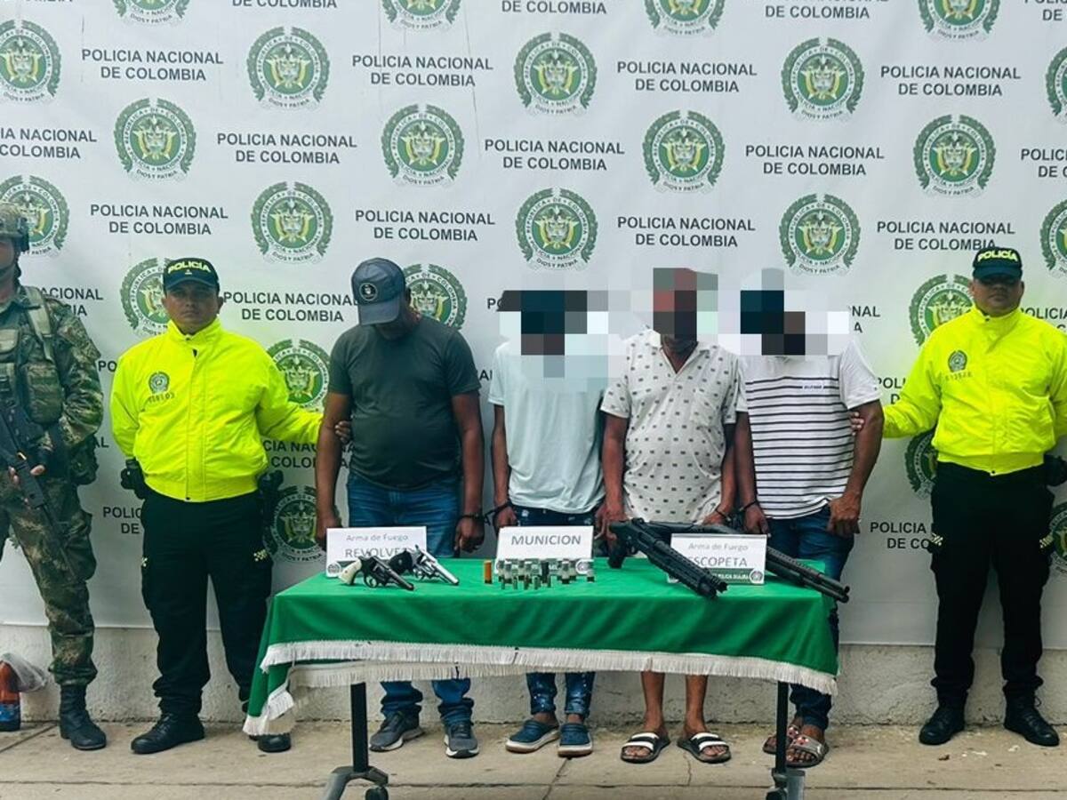 Capturan a cuatro presuntos integrantes de ‘Los Pachencas’, en La Guajira