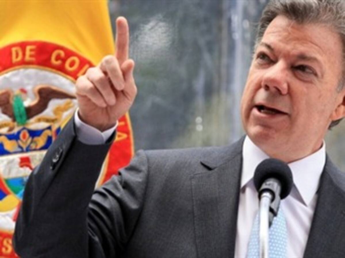 Santos le exigió resultados a la Fuerza Pública en el Chocó