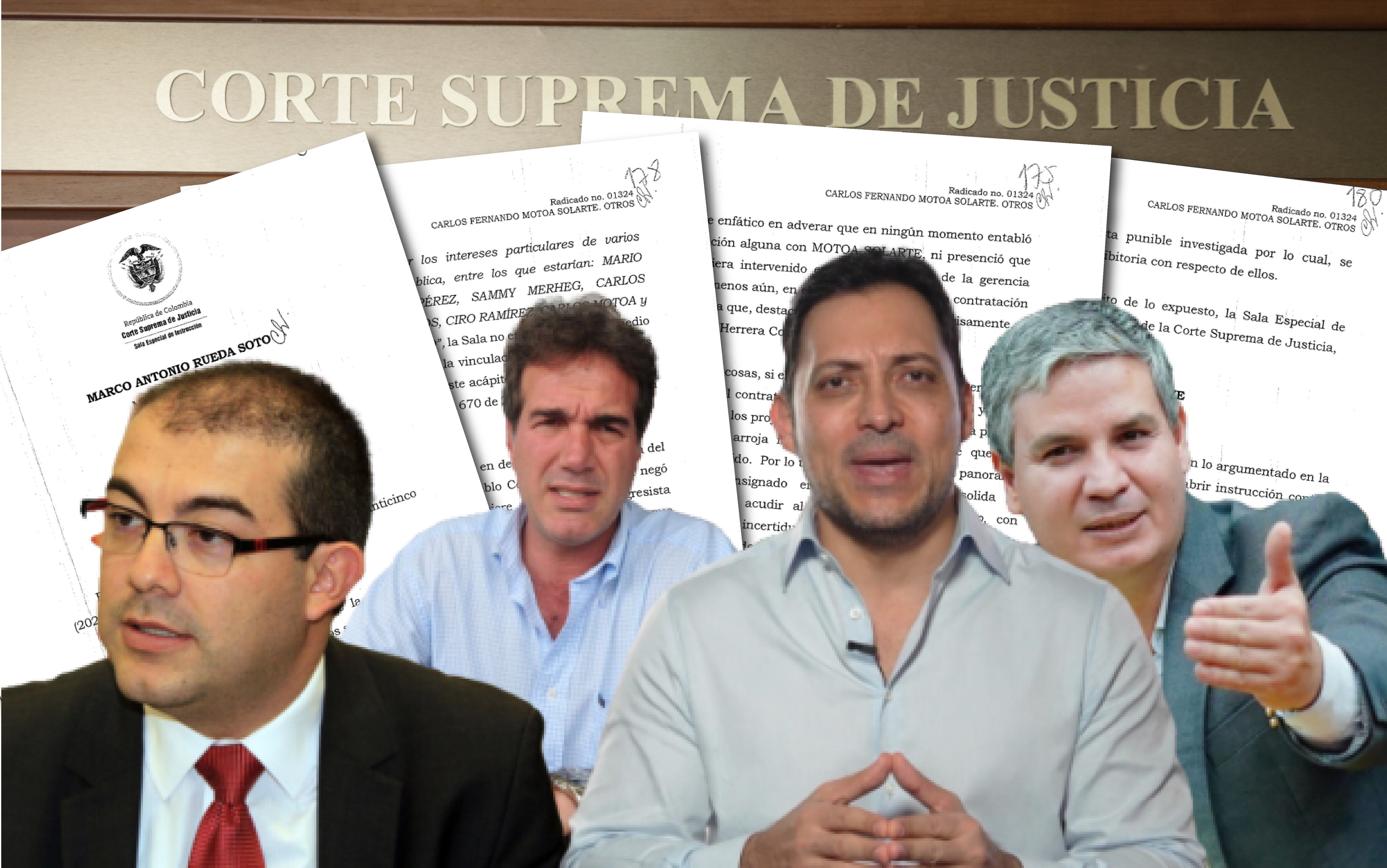 la Corte Suprema de Justicia se abstuvo de investigar a los senadores Carlos Abraham Jiménez, Juan Samy Merheg, Juan Felipe Lemos y Carlos Fernando Motoa por el escándalo de corrupción conocido como “Las Marionetas 2”.