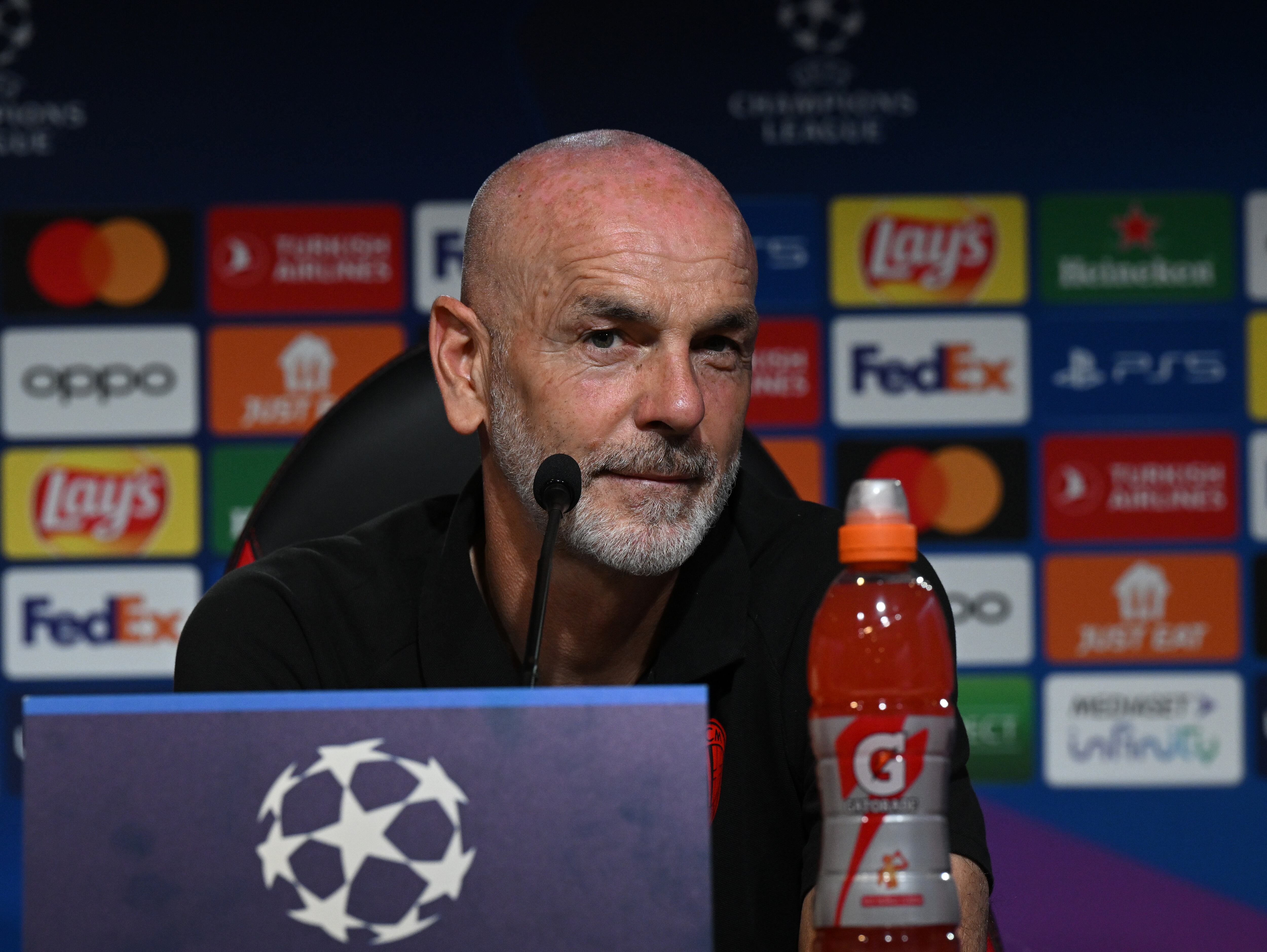 Stefano Pioli. (Photo by Claudio Villa/AC Milan via Getty Images)