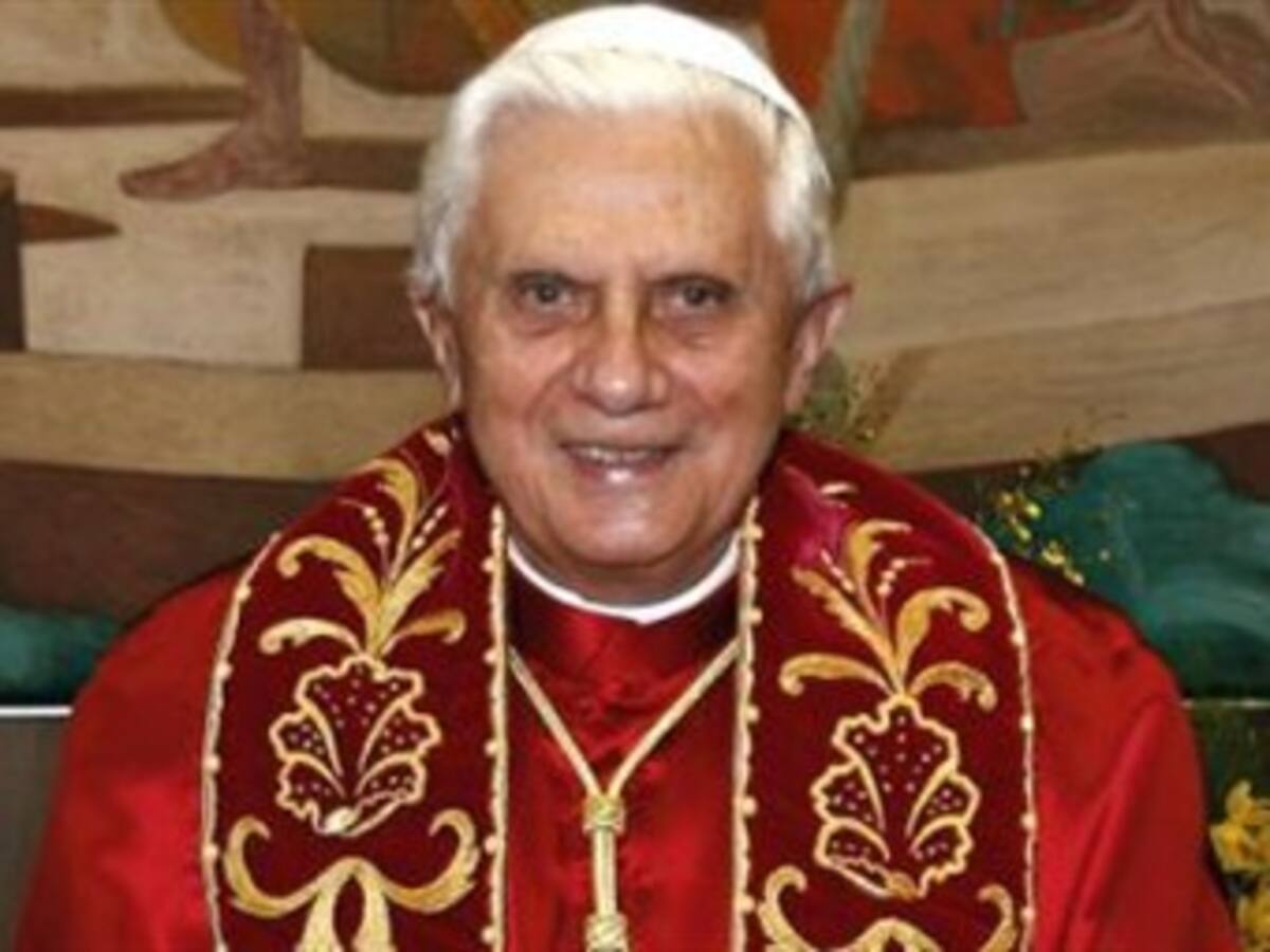 Europa tiene 'grandes problemas': Benedicto XVI