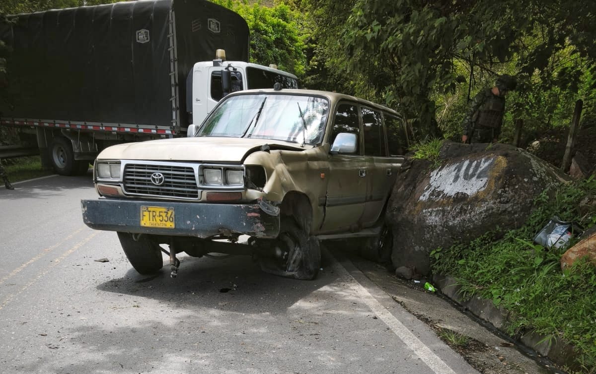 Los delincuentes no lograron hurtar dos mil millones de pesos que se encontraban en la bodega de seguridad. Crédito: Policía Cauca.