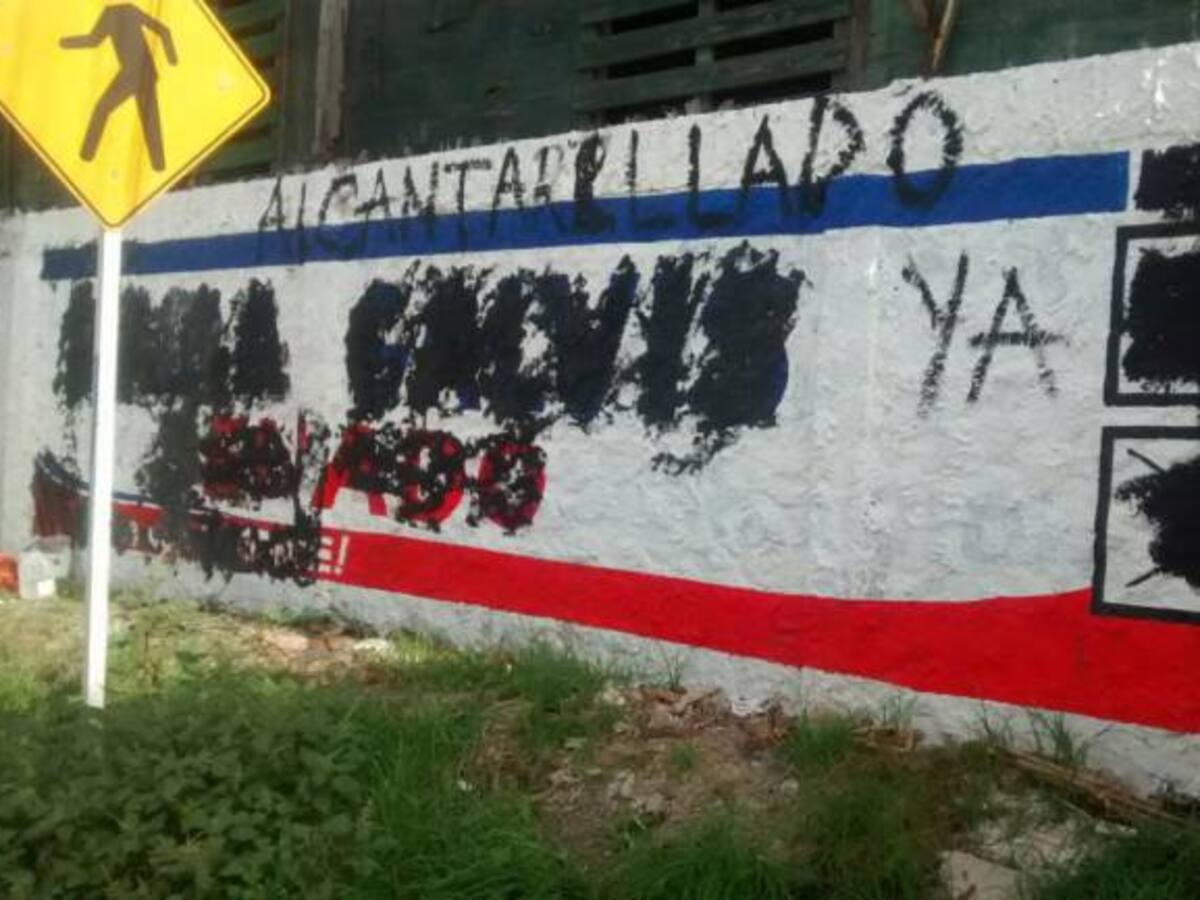 En un corregimiento de Cartagena borraron publicidad política de sus calles