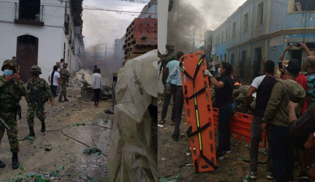 Atentado con carro bomba en el municipio de Corinto