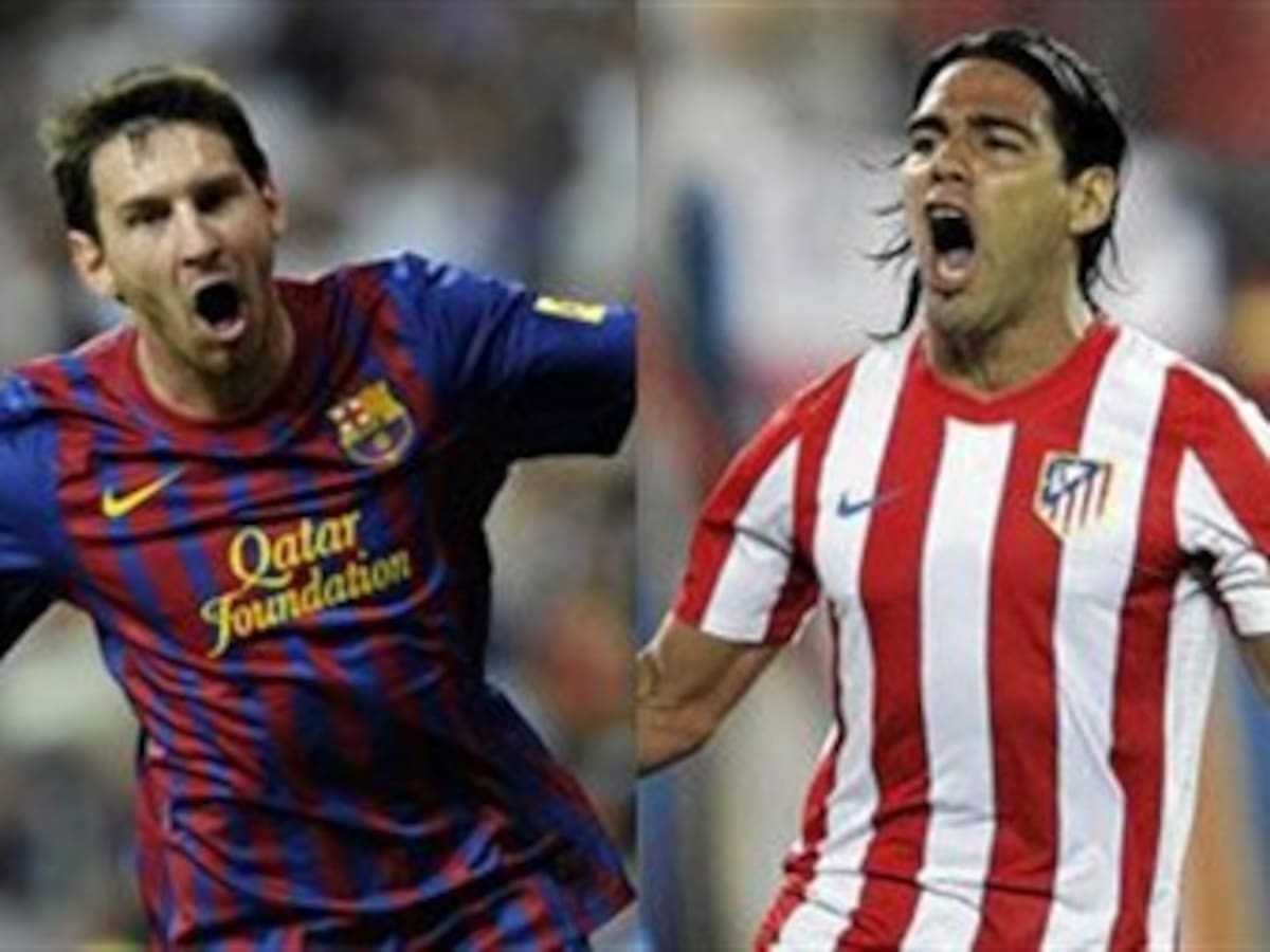 Falcao-Messi, duelo de goleadores en la jornada 25 de la Liga de España