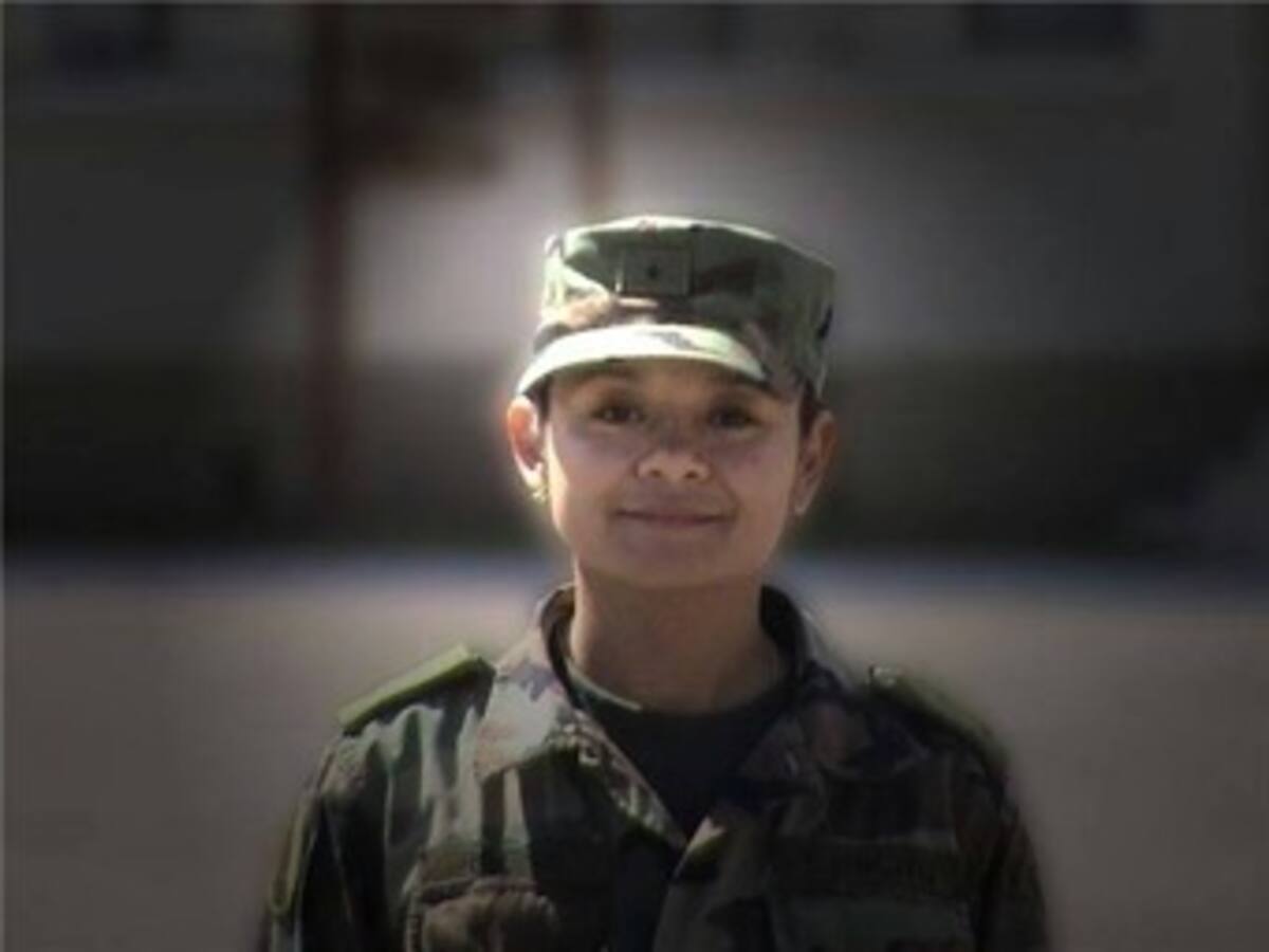 Primera oficial putumayense en el batallón Colombia