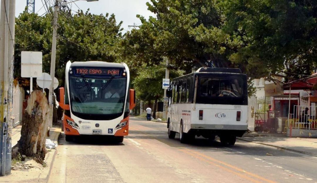 Debido al cierre de un carril de la Avenida Santander entre 6:00 a.m. y 11:00 a.m., a causa del Gran Fondo Cartagena
