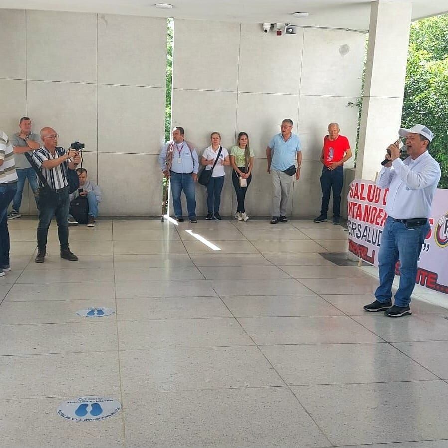 Protestas en el IDS. / Foto: Cortesía.