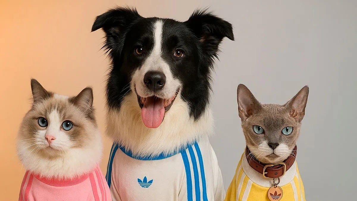Adidas para mascotas. Cortesía: Redes Sociales