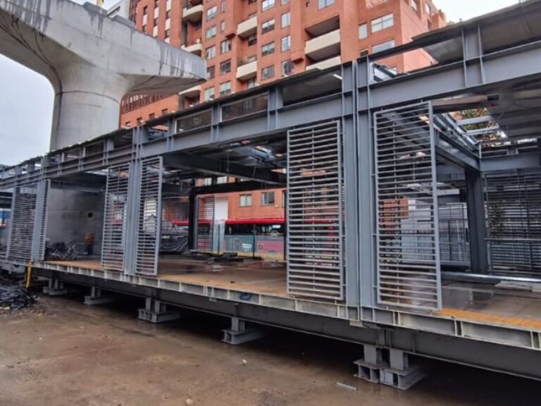 Estaciones temporales de TransMilenio. Foto de X Metro de Bogotá