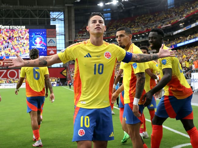 James Rodríguez celebrando un gol en la Copa América / Getty Images