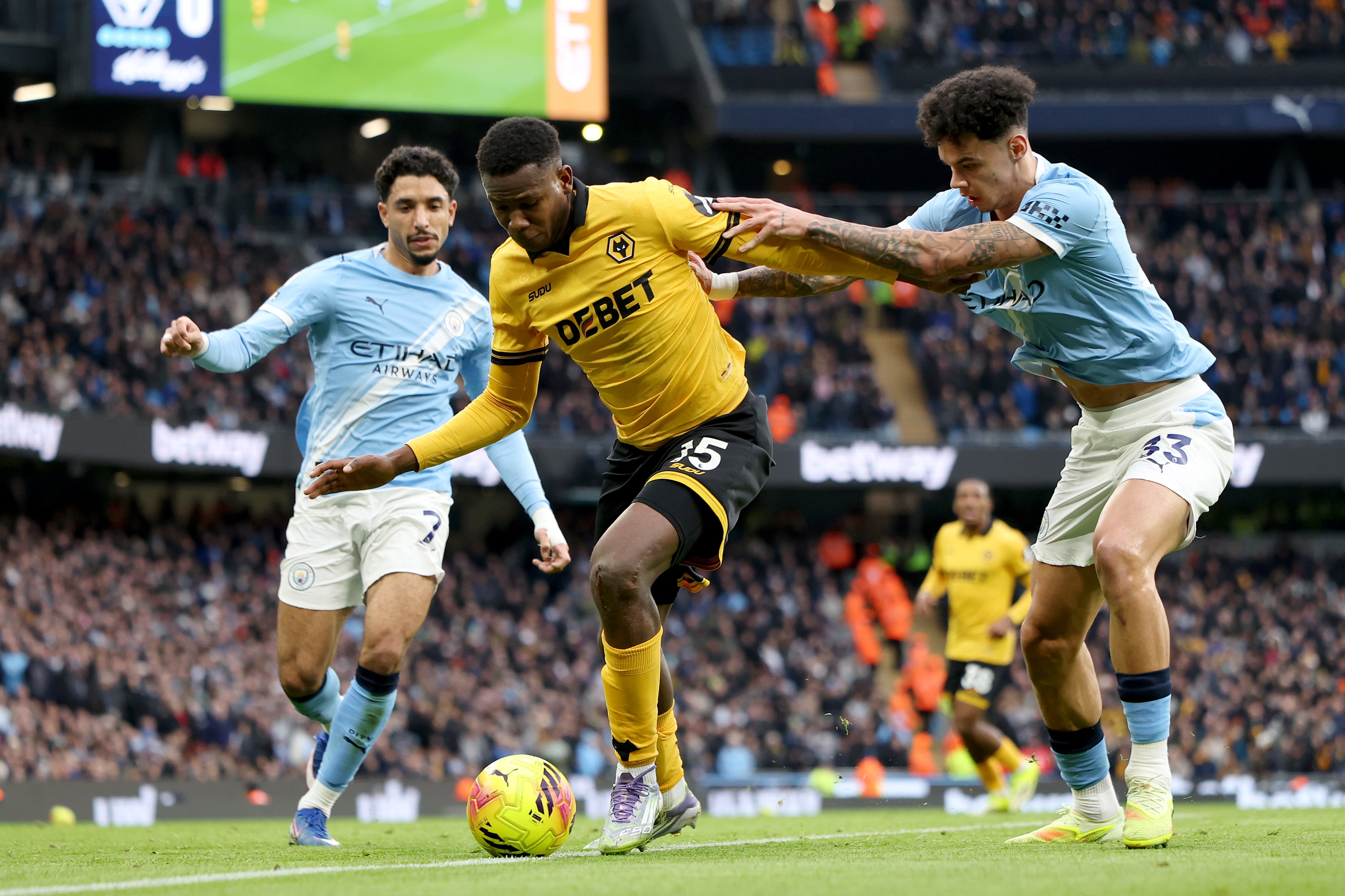 Tabla de posiciones Premier League: Manchester City vence al Wolves de Jhon Arias y Yerson Mosquera. (Photo by Brett Patzke - WWFC/Wolves via Getty Images)