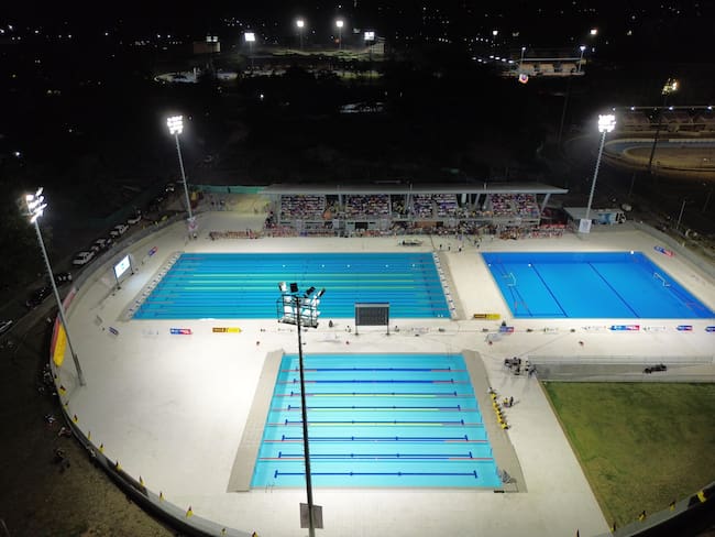 El complejo acuático está ubicado en el Parque Deportivo de ibagué