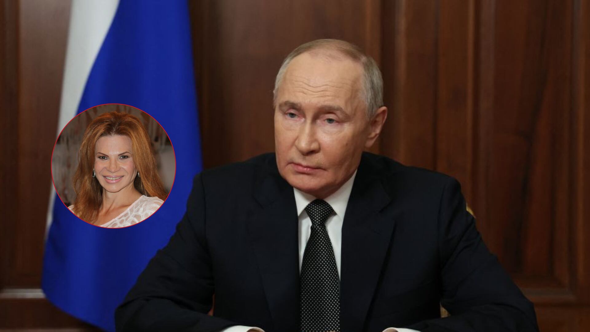 Vladimir Putin y en Círculo Mhoni Vidente / cortesía de imagenes a Getty