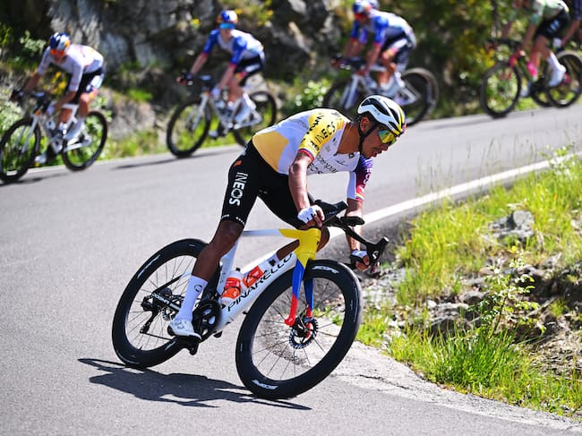 NOVI LIGURE, ITALY - MAY 21: Egan Bernal of Colombia and Netcompany INEOS Cycling Team competes during the 109th Giro d'Italia 2026, Stage 12 a 175km stage from Imperia to Novi Ligure / #UCIWT / on May 21, 2026 in Novi Ligure, Italy. (Photo by Tim de Waele/Getty Images)