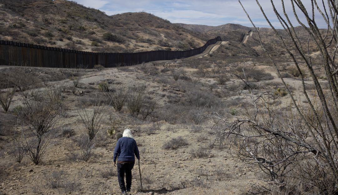 Sección de frontera entre México y Estados Unidos en el estado de Arizona.