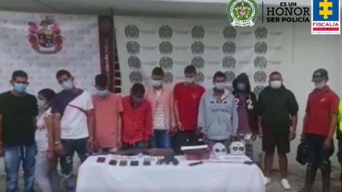 Fueron capturados y enviados a la cárcel 11 presuntos integrantes de primer