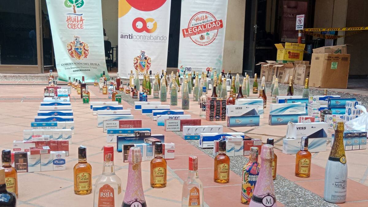 Por lo menos 16.000 elementos de contrabando se han aprehendido en el Huila
