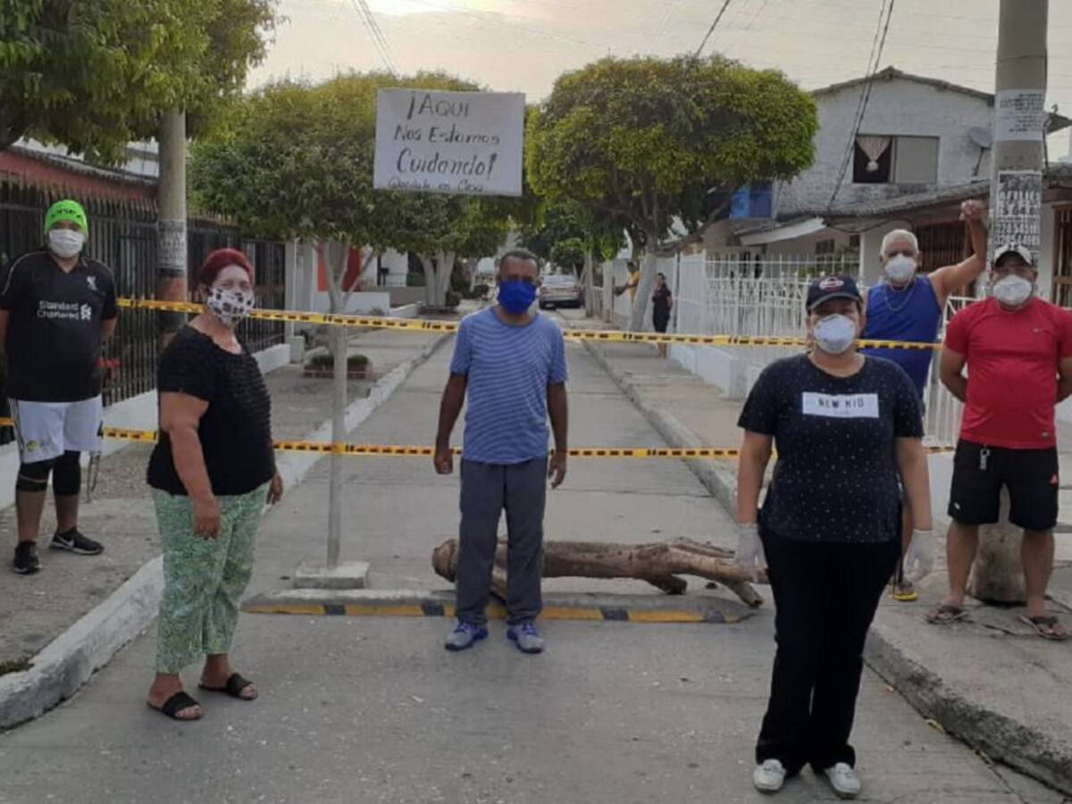 Por Coronavirus, barrio vecino al mercado de Cartagena cierra sus calles