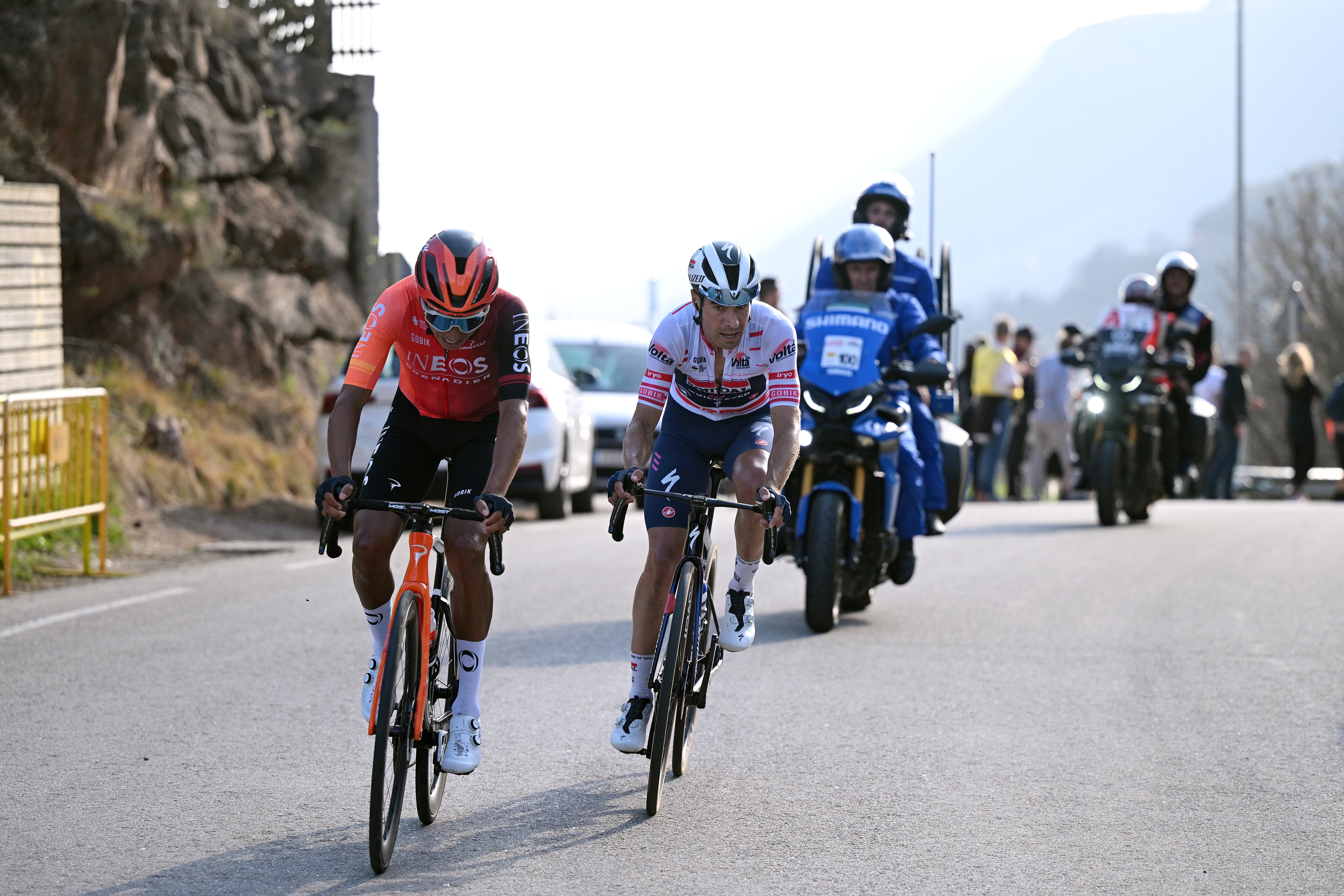 Egan Bernal durante la etapa reina de la Vuelta a Cataluña. (Photo by David Ramos/Getty Images)