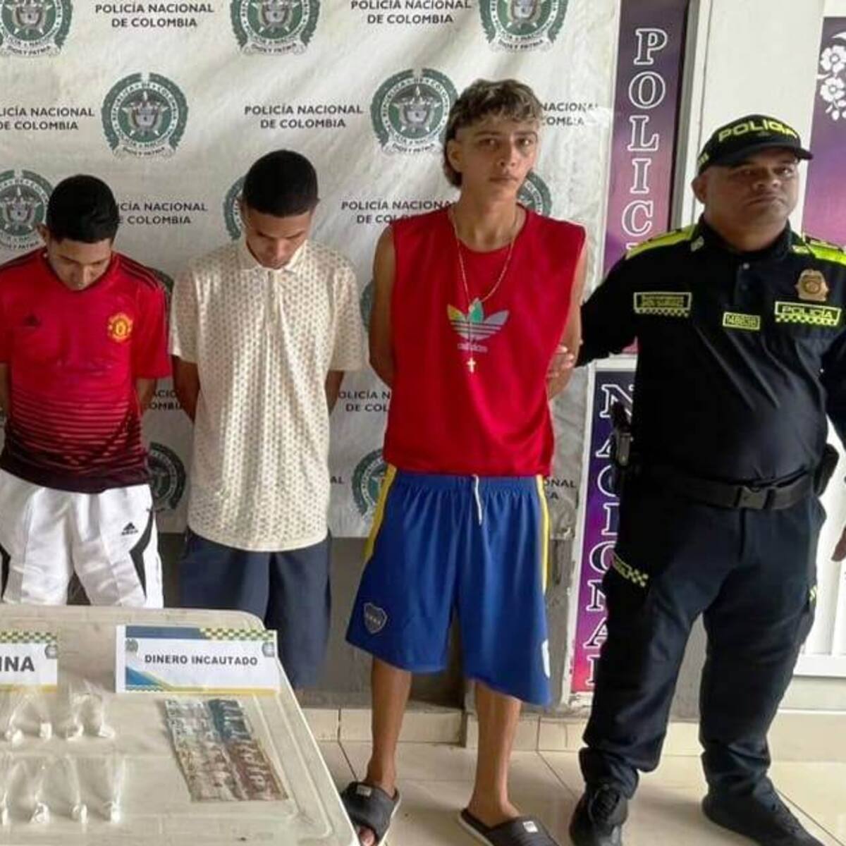 Cayeron cuatro presuntos expendedores con droga cerca de colegios en El Carmen de Bolívar