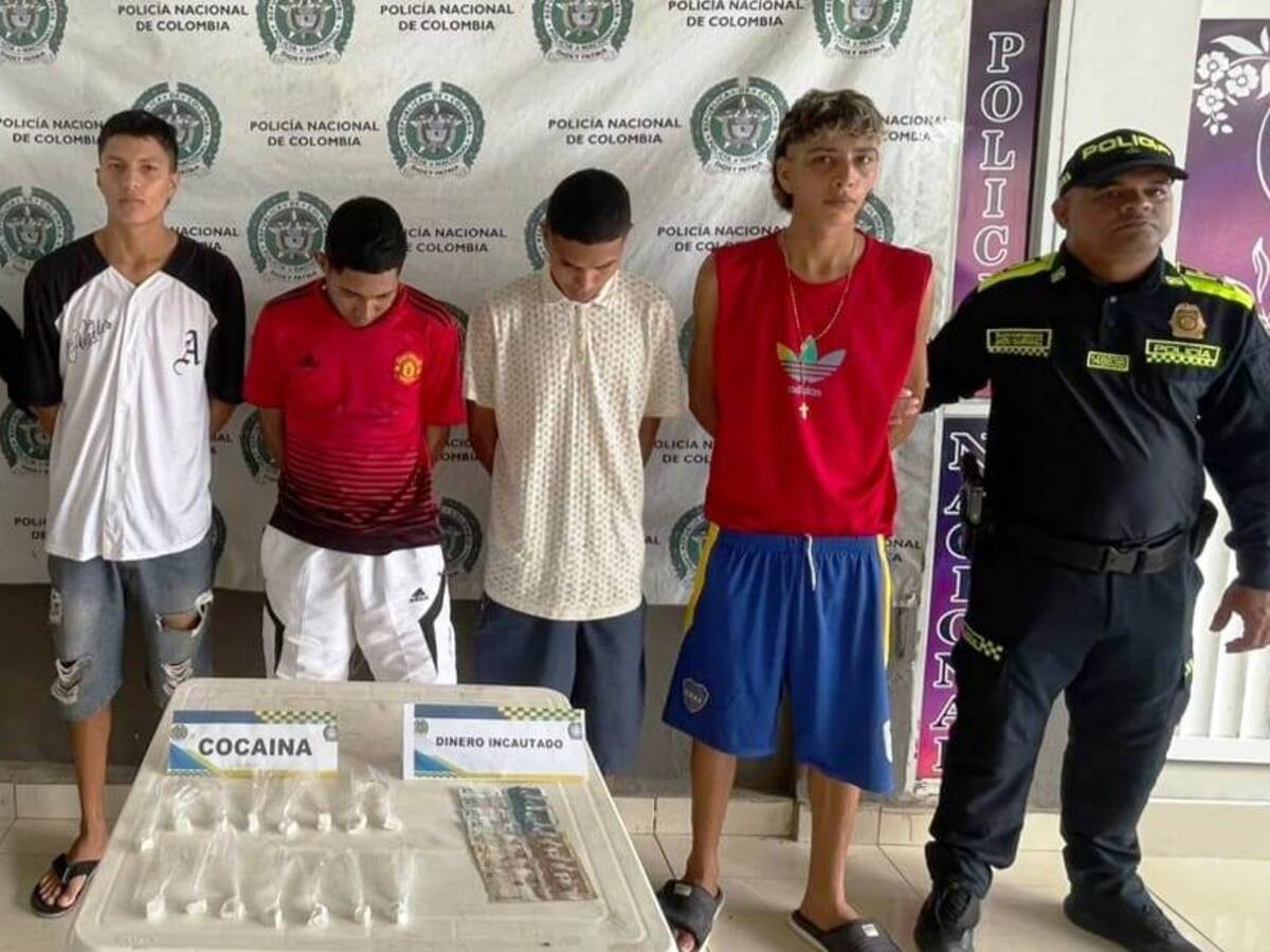 Cayeron cuatro presuntos expendedores con droga cerca de colegios en El Carmen de Bolívar