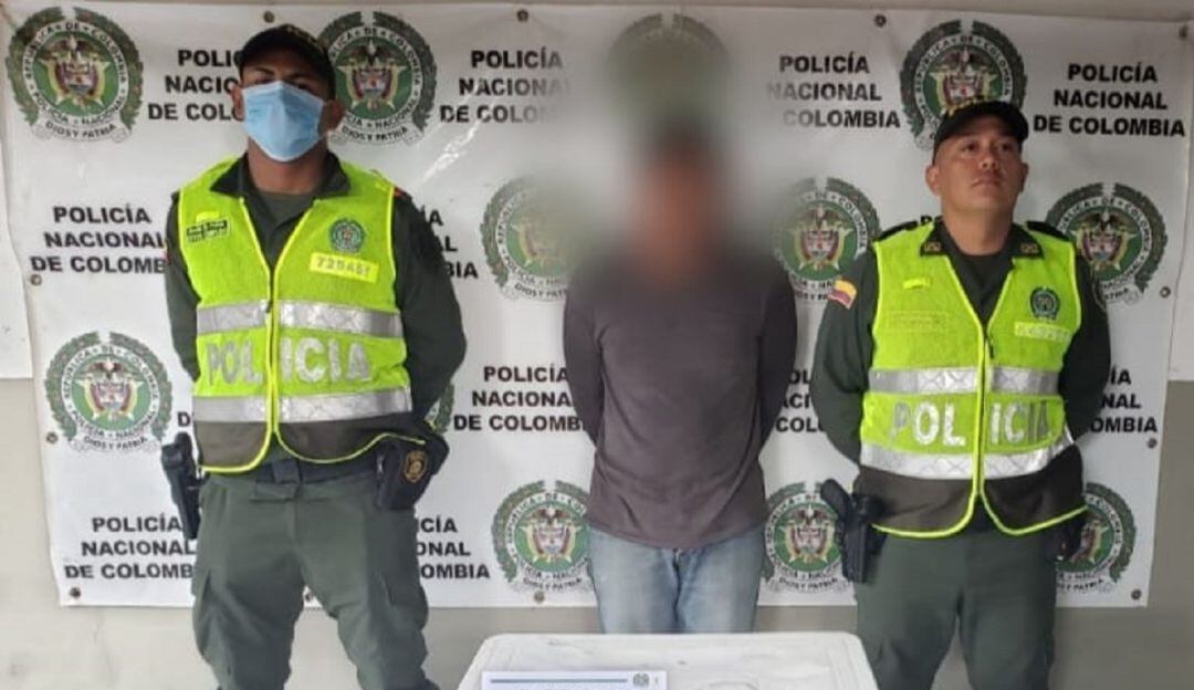 Uniformados de la institucuión recuperaron el material hurtado por este sujeto