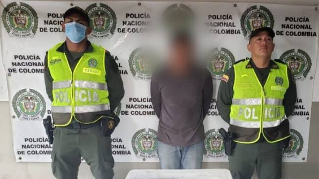 Uniformados de la institucuión recuperaron el material hurtado por este sujeto